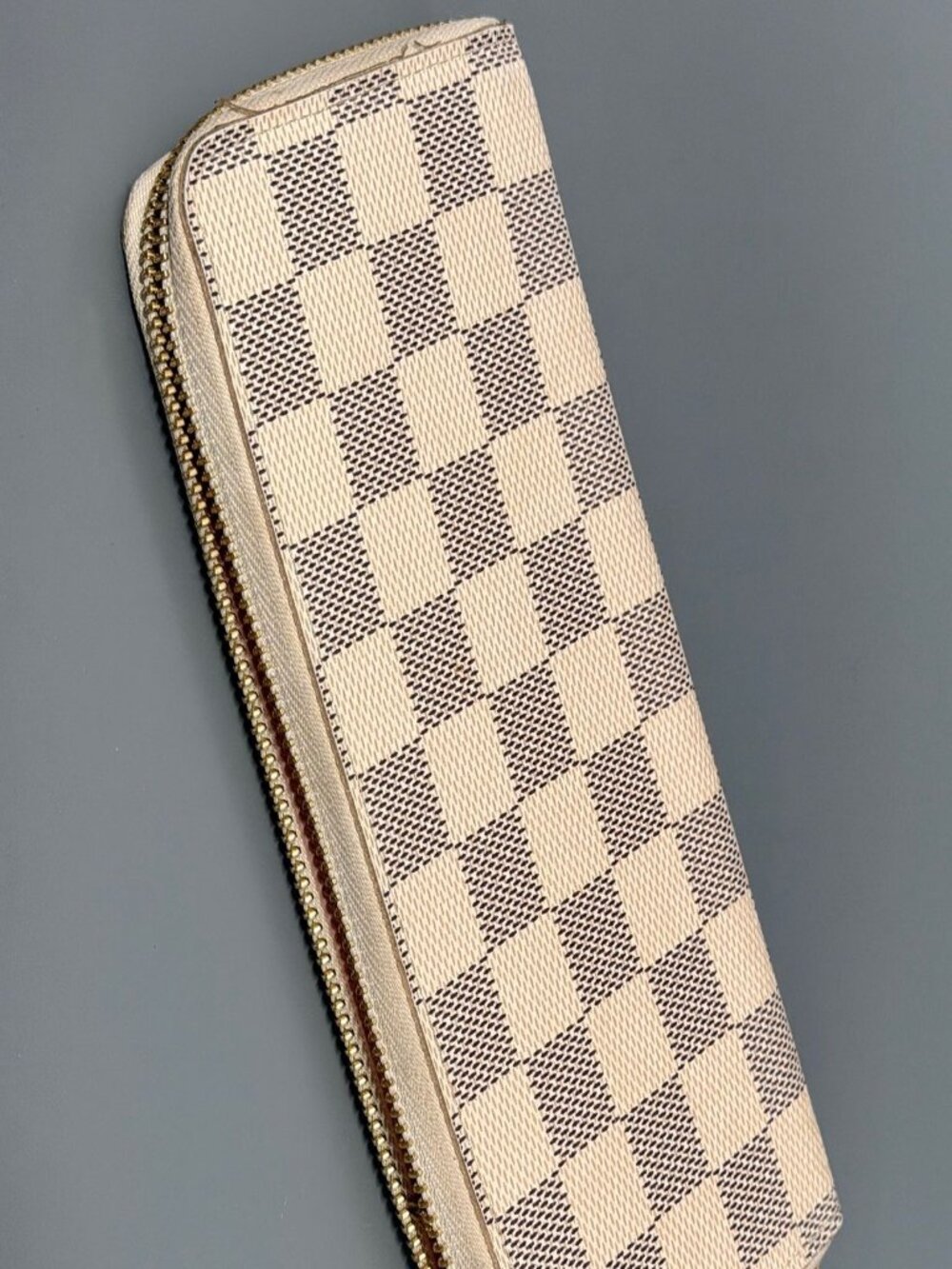 Louis Vuitton Wallet France Damier Azur Clemence Rose Ballerine Interior
